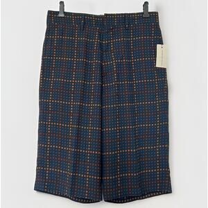 NWT Dries Van Noten SS18 Peck Shorts Men’s 46/30 Long Navy Dot Design $738